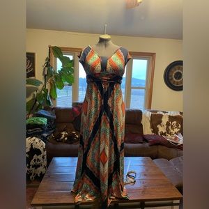 Maeve by Anthropologie Boho Maxi Dress- sz L